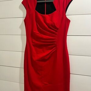 Dana Buchman size 10 Red Dress Knee Length NWOT
